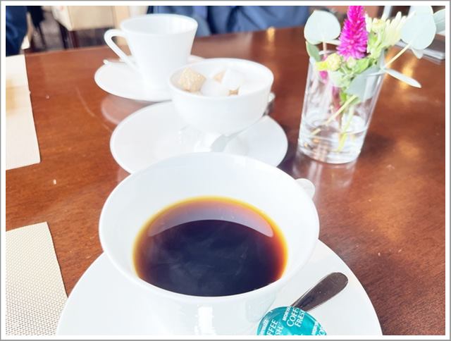 同志社大学内のフレンチレストランwillのBランチのコーヒー