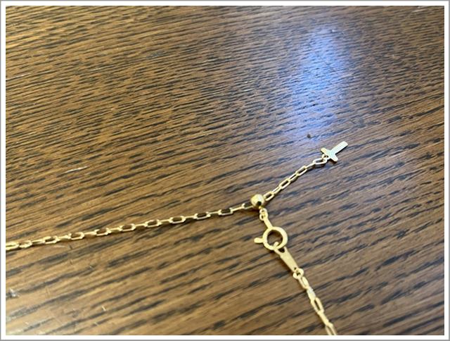 ギンザタナカの長さを調整できるK18のネックレス