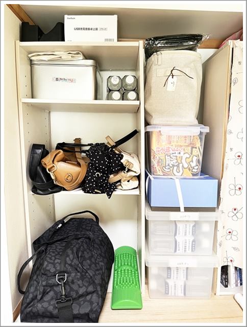 カラーボックスの整理後