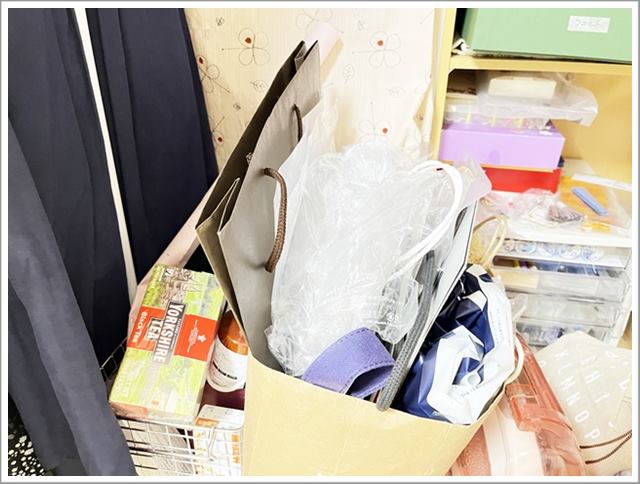 押入れの整理③整理前