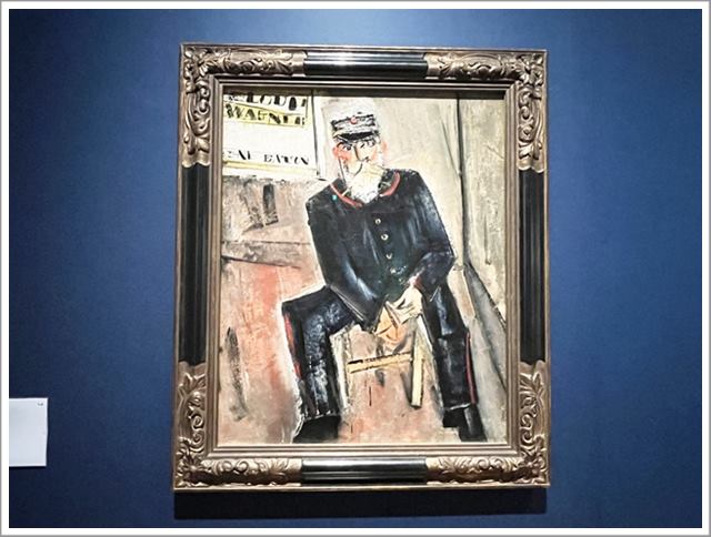 大阪中之島美術館で開催中の「トリオ展」佐伯祐三さんの「郵便配達夫」