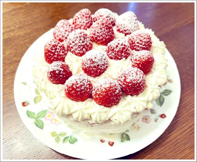 2024年クリスマスの手作りケーキ