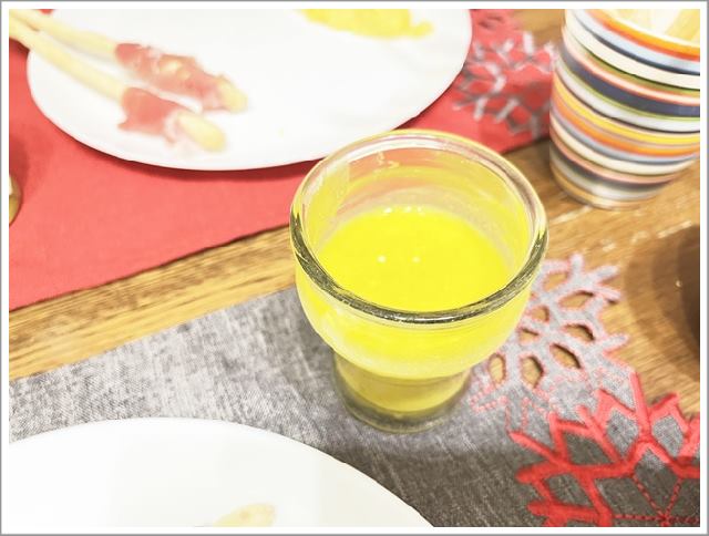 2024年クリスマスディナーメニューで作ったカボチャのスープ