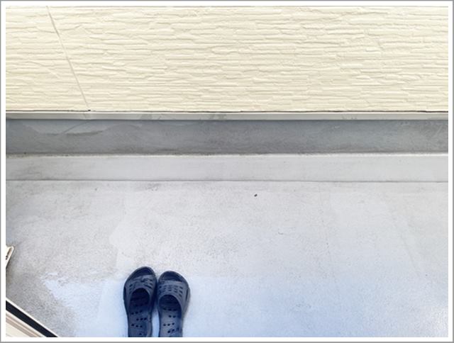 年末の掃除で綺麗になったベランダ