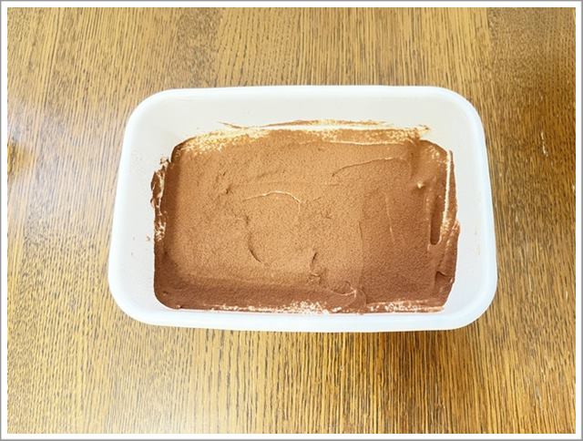 完成したティラミス