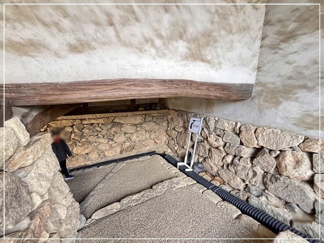 姫路城の低い天井