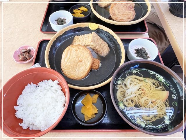 「ろの屋敷」で食べた姫路おでんとにゅう麺のセット