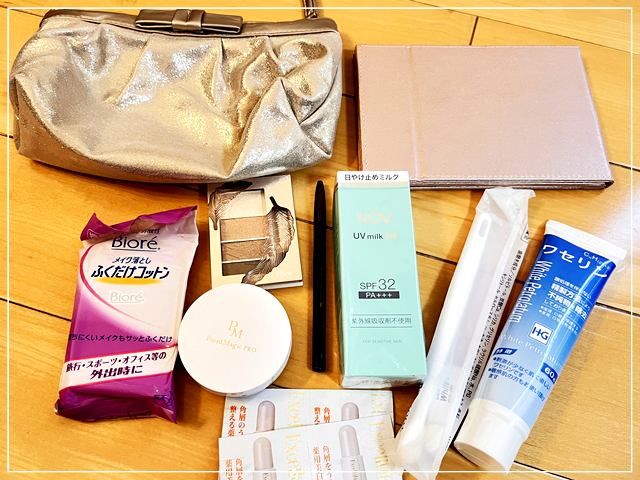 防災リュックに入れている化粧品類