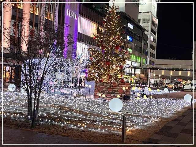 姫路駅前のイルミネーション