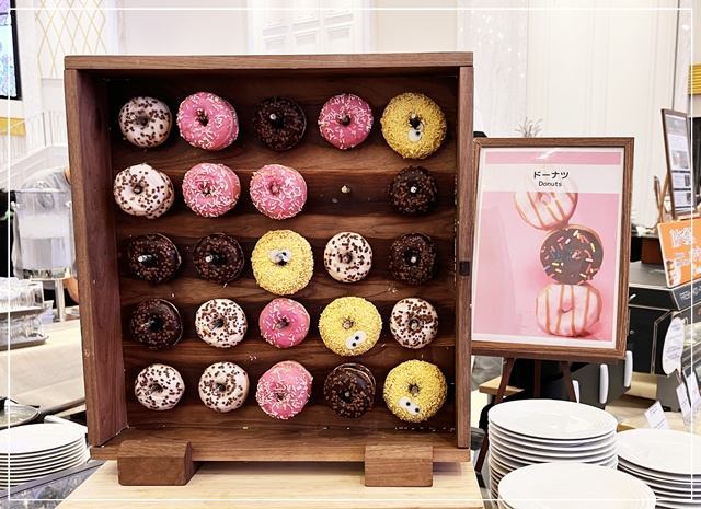 「ホテルモントレ姫路」の朝食にあったドーナッツ