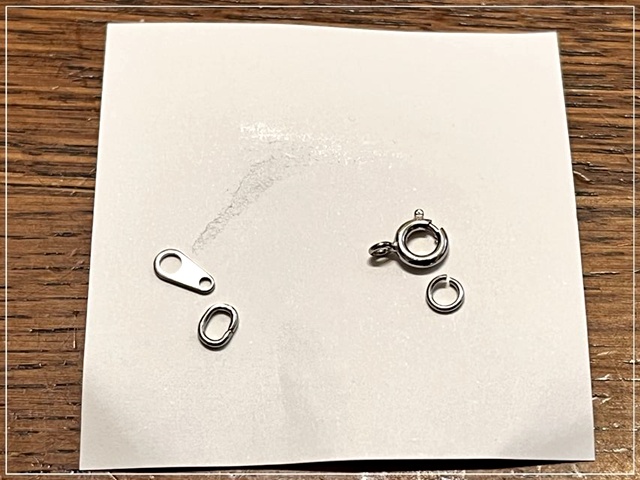 ネックレスのリフォームに使った引き輪