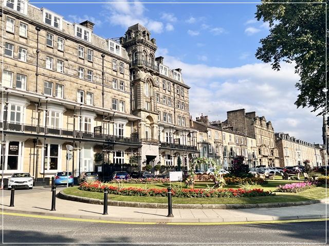 イギリスヨークシャーのハロゲイトの街