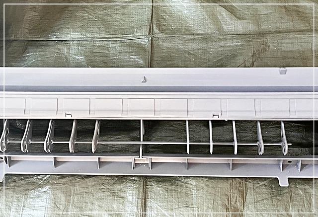 洗浄後のエアコン内部