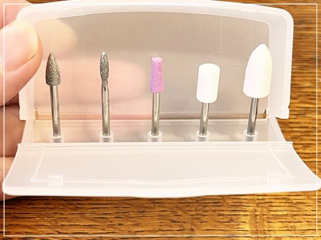 ニトリのネイルケアマシンの5つのアタッチメント